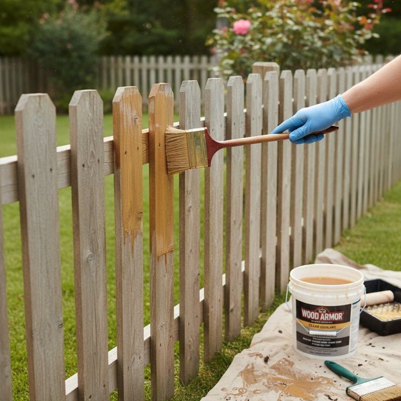 Cedar Fence Sealing in Kansas City, KS