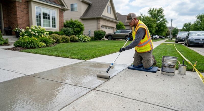 Sidewalk Concrete Sealing in Bellevue, WA