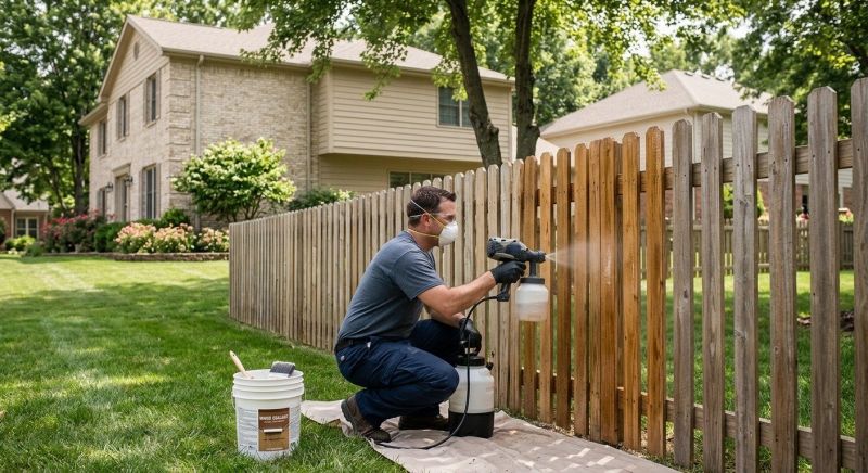 Cedar Fence Sealing in Gig Harbor, WA