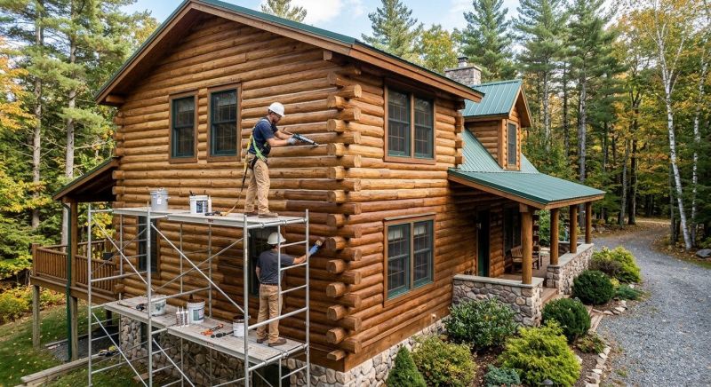 Log Home Weatherproofing in Seattle, WA