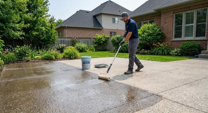 Porch Concrete Sealing in Gig Harbor, WA