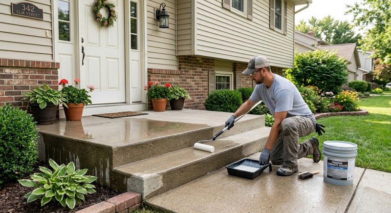 Porch Concrete Sealing in Renton, WA